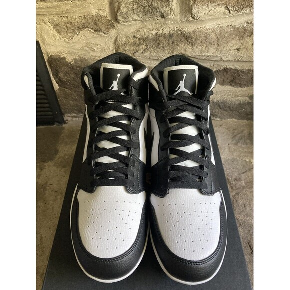 Nike Air Jordan 1 Mid TD White Black Panda Football Cleat Men Size 16 FJ6805-100 main image 8